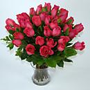 30 Pink Roses – fresh flowers for UK delivery by post – bouquets and arrangements from Clare Florist
