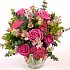 Fresh summer garden flowers, available now for next-day delivery from Clare Florist - shown arranged in a chic vase.