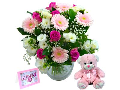 Picture of Baby Girl Flower Gift Set