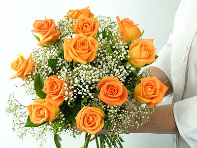 Dozen Orange Roses