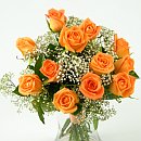 Dozen Orange Roses