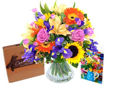 Indian Summer Bouquet Gift Set