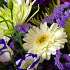 A close-up view of The Beautiful British Bouquet flowers available now.
