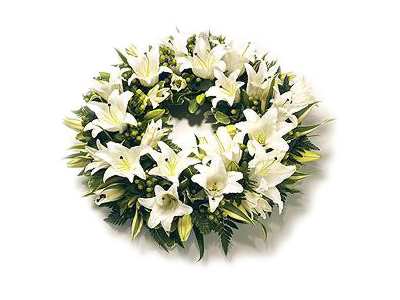 Lily Wreath half price special offer on subscriptions.