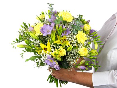 valentines day Freesia and Lily Bouquet Freesia and Lily Bouquet
