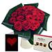different views of our 'Love - 20 Red Roses Gift Set' flowers
