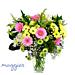 The Maggie's Flowers - Charity Bouquet -A stunning hand-tied bouquet that includes soft-hued; sweet pink germini, fresh lemon chrysanths, lime zest santini and alstromeria lilies among other pastel toned flowers. The Maggie's Flowers - Charity Bouquet -A stunning hand-tied bouquet that includes soft-hued; sweet pink germini, fresh lemon chrysanths, lime zest santini and alstromeria lilies among other pastel toned flowers.