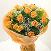 Orange Roses (�29.99) - A luxurious twenty orange rose bouquet. Hand tied by our florists, ready to be put in a vase. Delight that special person by having them delivered anywhere in the UK six days a week. 
