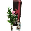 Single Pink Rose Gift Set