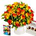Full view of our Rose and Freesia hand-tied bouquet Full view of our Rose and Freesia hand-tied bouquet