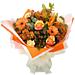 Sliced Orange; Crisp sweet scented orange lilies, carnations, germini and delicate alstroemeria arranged in a warm bouquet. Sliced Orange; Crisp sweet scented orange lilies, carnations, germini and delicate alstroemeria arranged in a warm bouquet.
