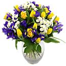 A fitting bouquet for spring. Spring time meadow an arrangement of fresh flowers available now for next-day free delivery from Clare Florist