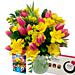 Tulip and Freesia Bouquet; A fabulous bouquet of Tulips, Freesia and Solidaster which will bring vibrant colour and a sweet fragrance to any home. Tulip and Freesia Bouquet; A fabulous bouquet of Tulips, Freesia and Solidaster which will bring vibrant colour and a sweet fragrance to any home.