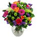 Fresh and fruity combination of Germini, Roses, Chrysanthemums, Statice and Carnations - with Free Next Day Delivery