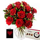 Twelve Red Roses Gift Set