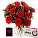 different views of our 'Twelve Red Roses Gift Set' flowers
