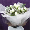 White Roses (�29.99) - This beautiful bouquet of twenty pure white roses, gypsophila and greenery has been designed by our florists to suit every occasion. 