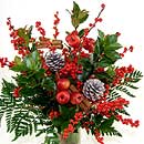 ilex
pine cones
apples
cinnamon