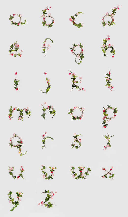 The full alphabet from Anne Lee's remarkable project