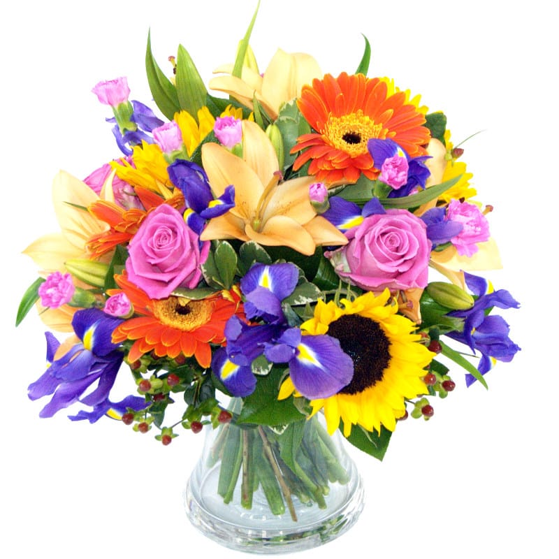 burst of spring bouquet by clare florist