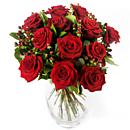 twelve red roses bouquet