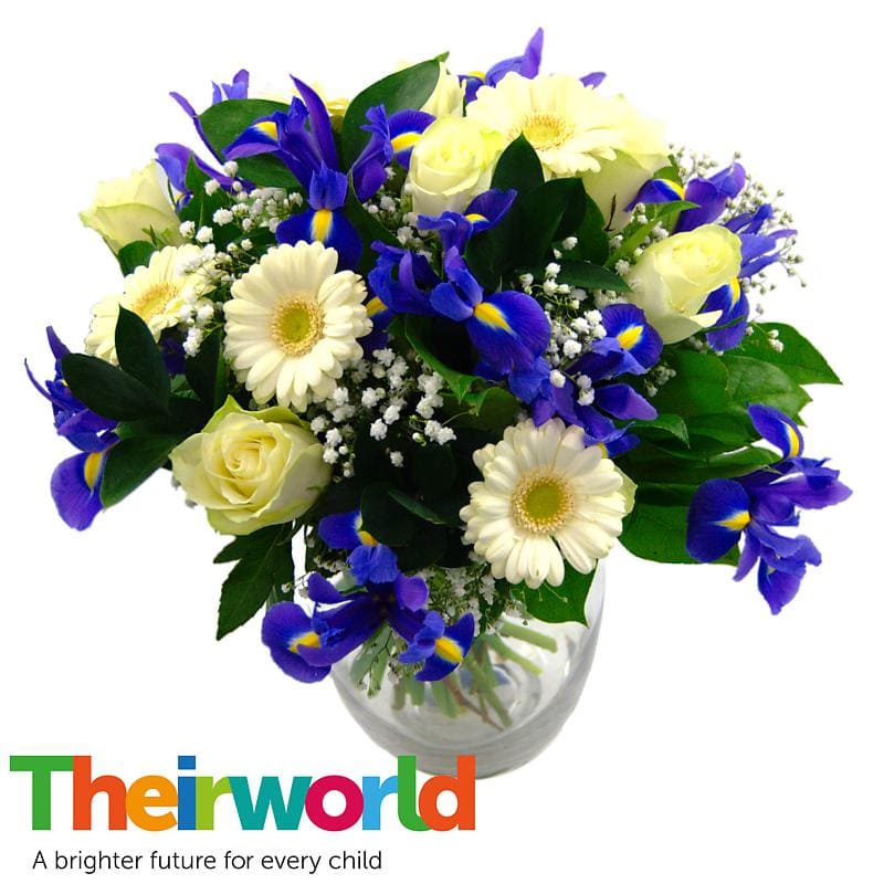 Baby Boy Flowers with Theirworld Free Delivery