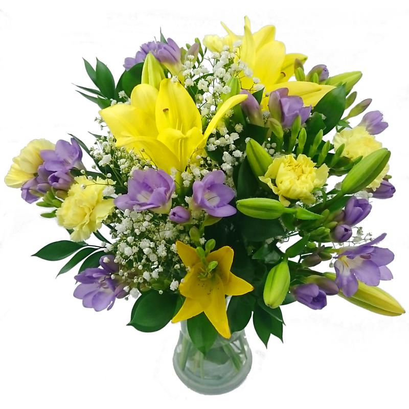 Image of Freesia & Lily Bouquet