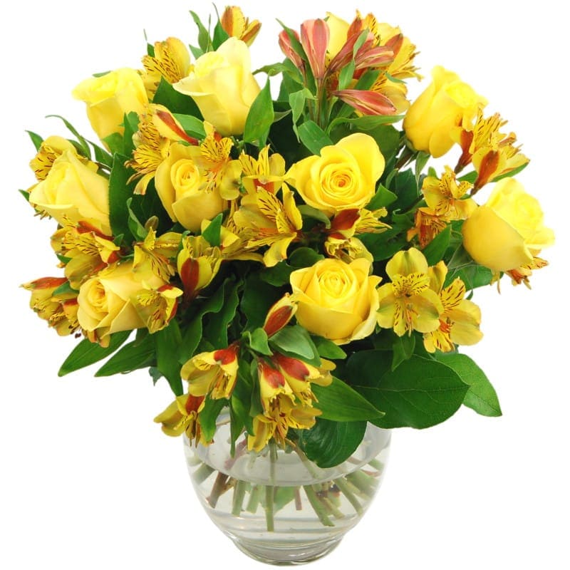 Yellow Rosmeria Bouquet