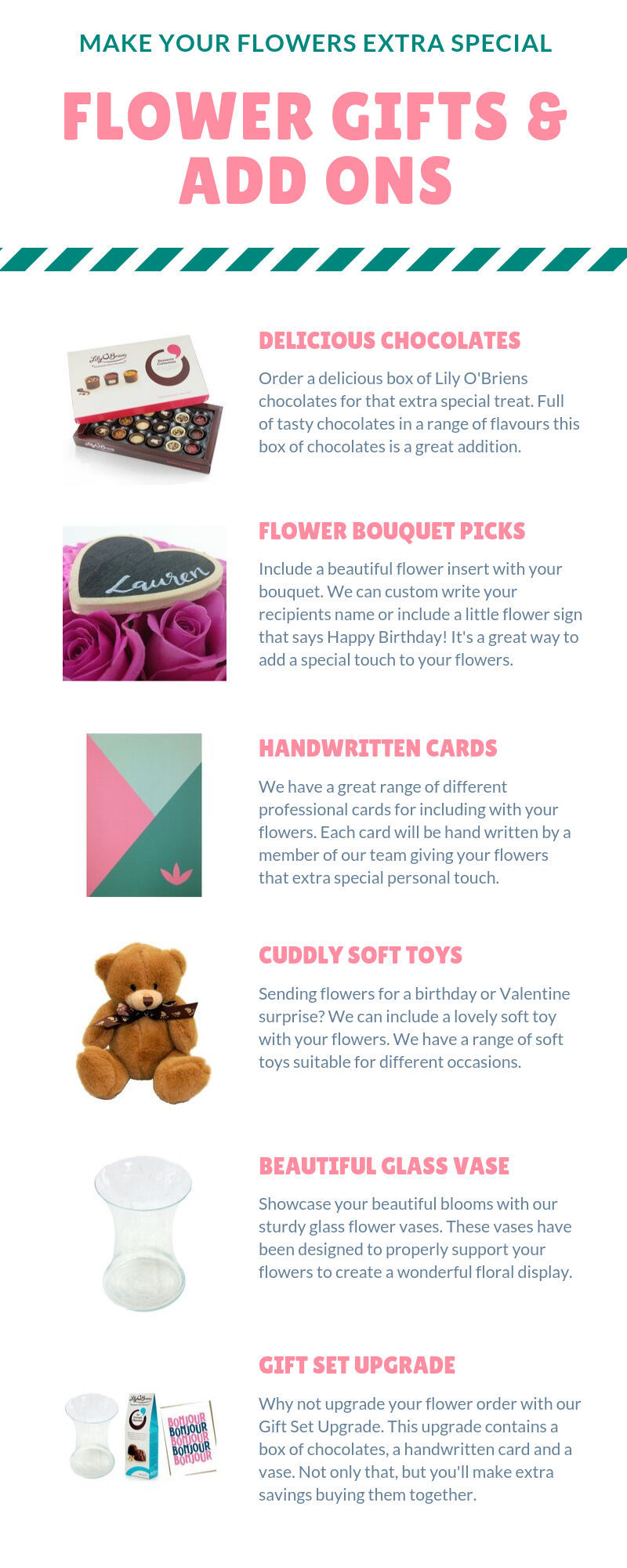 Extra Gift Add Ons for your Flowers with Clare Florist