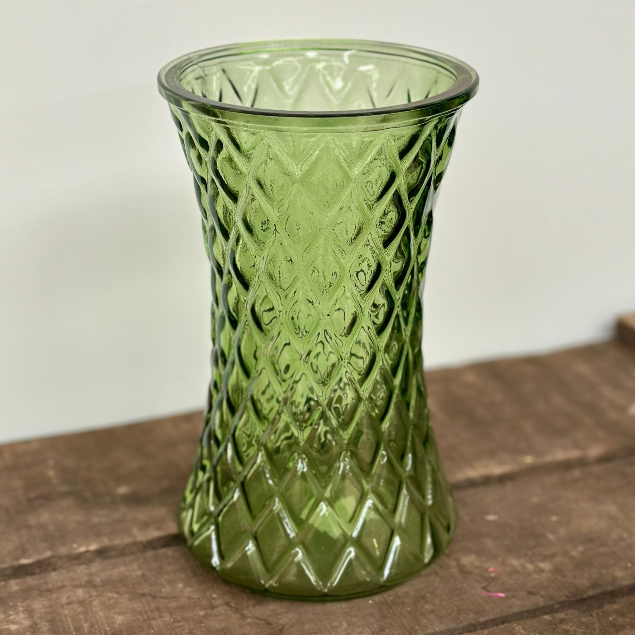 Green Diamond Vase 
