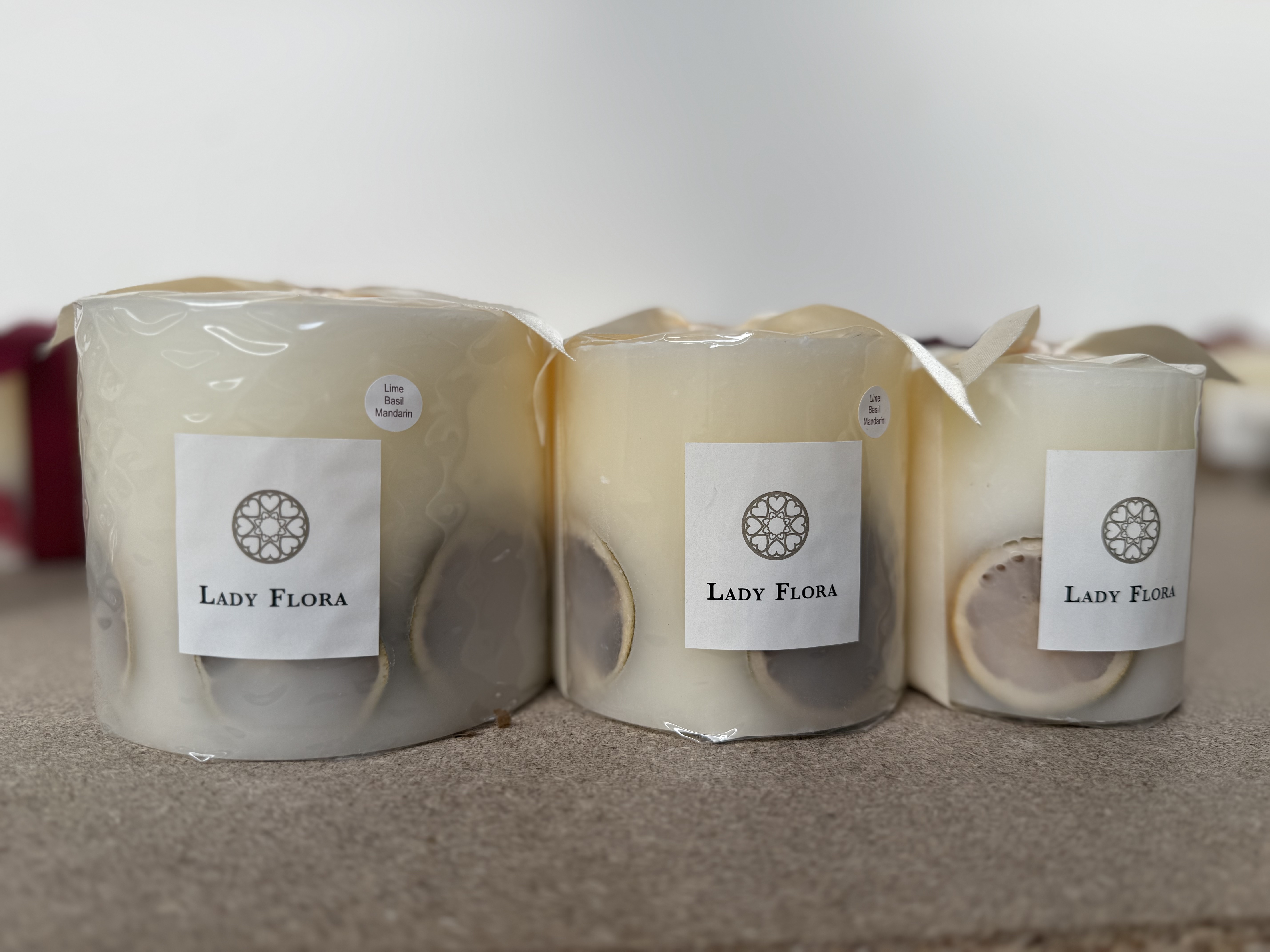 Lime Basil and Mandarin Large Candle 