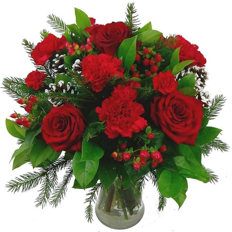 festive flowers by post