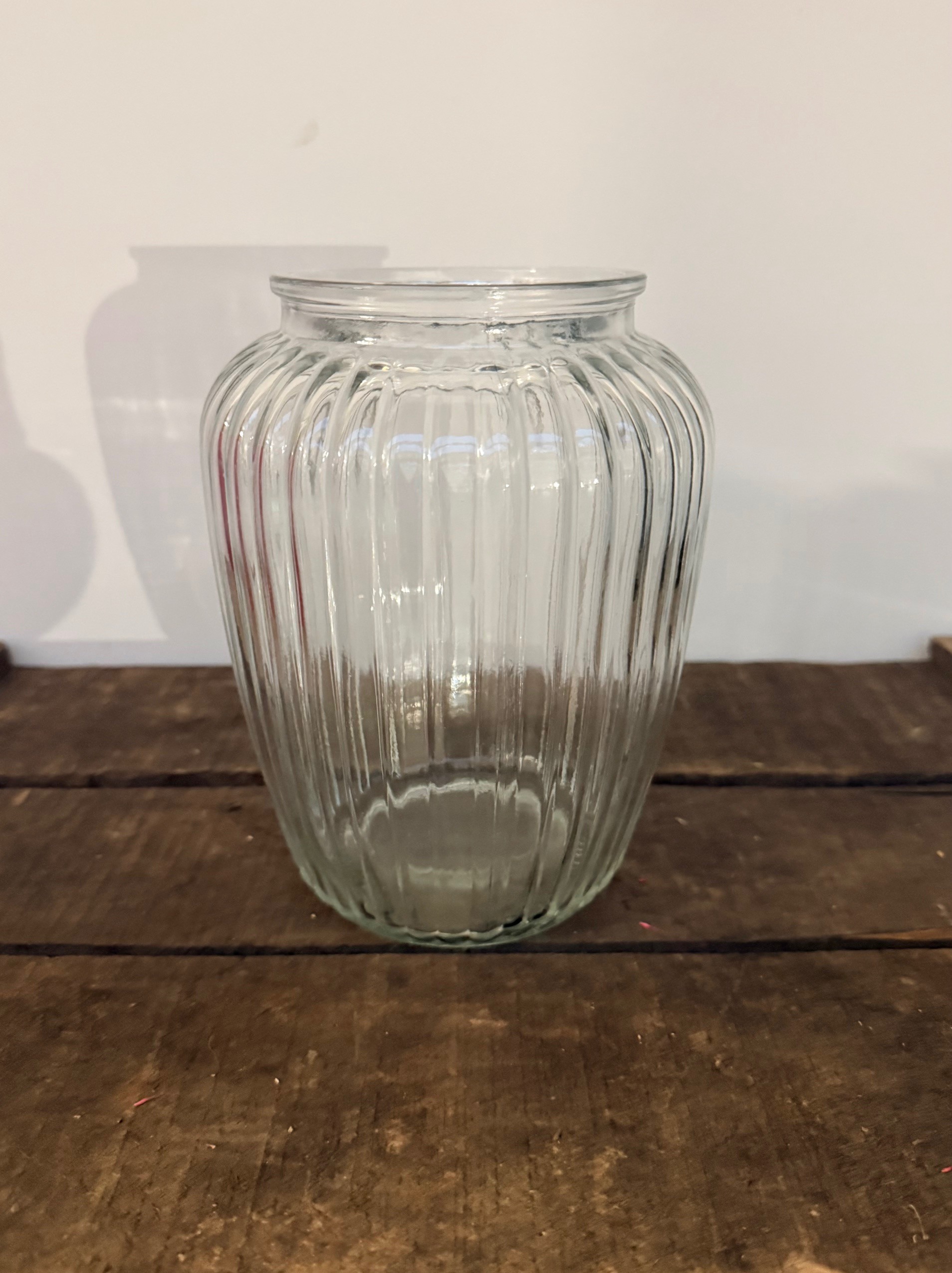 Ribbed Vase