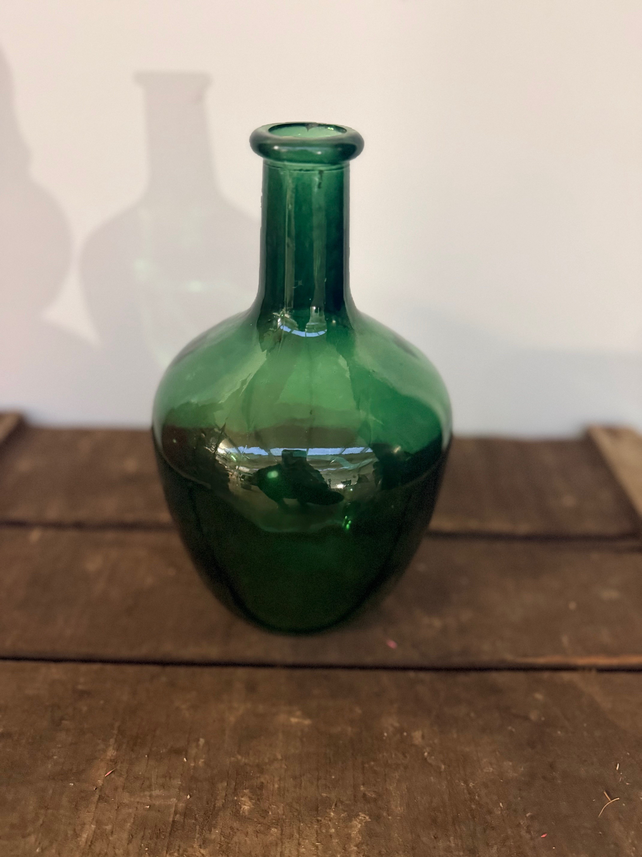 Green Bottle Vase