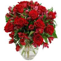 Red Rosmeria Bouquet