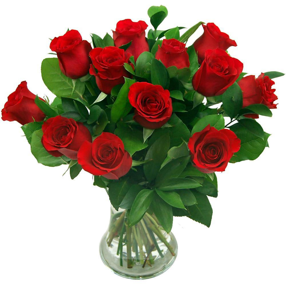 12 red roses delivered